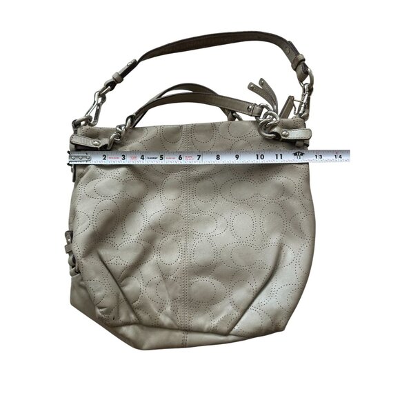 COACH Gray Leather Multi Strap Shoulder Bag - Picture 7 of 8